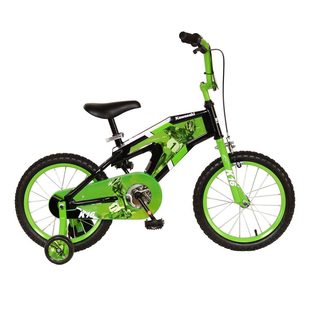 16-Inch Boy's Green/Black Bicycle 