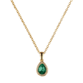 thumbnail image 3 of Collar para Mujer con Baño de Oro 14k LuckyLy, Cadena con Dije de Zirconia Cúbica, Modelo Dory Verde verde UNITALLA, 3 of 6