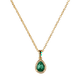 thumbnail image 3 of Collar para Mujer con Baño de Oro 14k LuckyLy, Cadena con Dije de Zirconia Cúbica, Modelo Dory Verde verde UNITALLA, 3 of 6