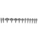 thumbnail image 1 of Juego de sierra perforadora con punta de carburo, cortador de engranajes, herramientas eléctricas, accesorio de 16-53mm, 13 Uds., 1 of 8