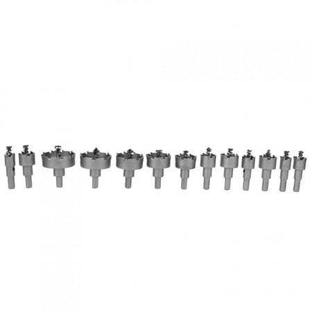 

ANGGREK Drill Bit Electrical Tools 13PCs Drill Bit Hole Saw Set Carbide Tip Gear Cutter Electrical Tools Accessory 16-53mm