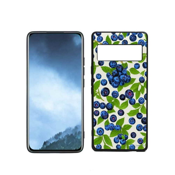 Compatible with Google Pixel 6 Pro(2021) Phone Case, Blueberry Case Men Women, Flexible Silicone Shockproof Case for Google Pixel 6 Pro(2021)