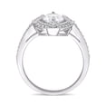 thumbnail image 4 of Everly Women's Created Sapphire and Diamond Sterling Silver Engagement Ring, 4 of 7