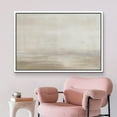 thumbnail image 2 of PixonSign Framed Canvas Print Wall Art Grunge Pastel Brown Watercolor Vista Abstract Shapes Illustrations Modern Art Decorative Minimal Relax/Calm for Living Room, Bedroom, Office - 24"x36" White, 2 of 5