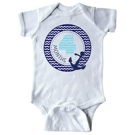 Four Month Old Nautical Anchor Infant Creeper