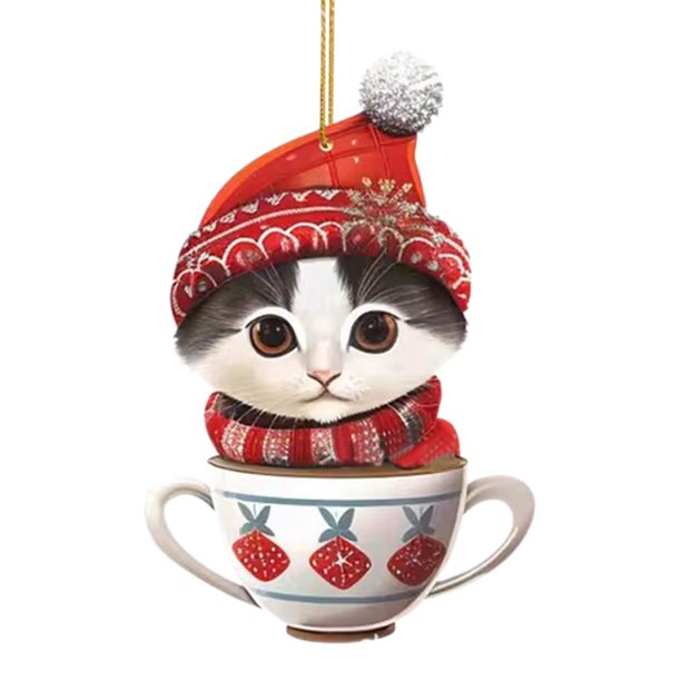 Árbol de Navidad Decoraciones 4.52In / 4Pcs Colgante Árbol de Navidad Colgante en Forma de Plástico Bola de Navidad - Ideal para los Ornamentos Del Árbol de Navidad, Perfecto para la Decoración Del Ho