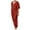 Red, variant on BYHONG Women's Casual Pant Suits Solid V Neck Linen Pants for Womens Womens Pant Suits BU1 XXL