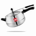 thumbnail image 1 of Kitchenmate Gem Aluminium Pressure Cooker With Inner Lid - 3.5 Liters, Silver, 4mm Thickness | Heavy Gauge Gas Stove Cooker With Glossy Finish - Durable, Heat Resistant, 1 of 5