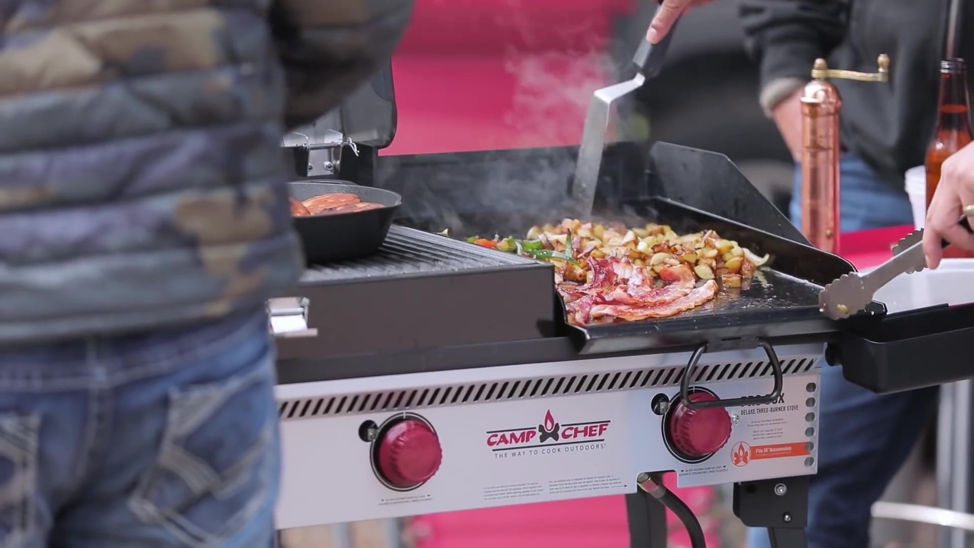 Camp Chef 14" x 12" Large Professional Heavy-Duty Steel Flat Top Griddle - SG14