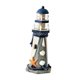thumbnail image 2 of Adorno de faro de madera con temática de playa, figura decorativa creativa de faro Estrella de mar, 2 of 9