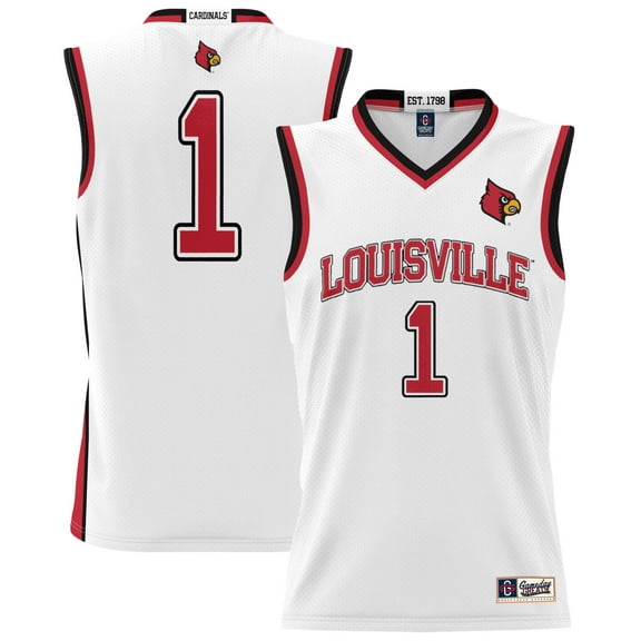 Unisex GameDay Greats #1 White Louisville Cardinals Lightweight Basketball Jersey