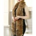 thumbnail image 6 of Faux Fur Shawl and Wrap for Women Winter Wedding Faux Fur Scarf for Bridal Bridesmaids, Gift for Her (Raccoon, 70.8inch), 6 of 7