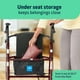 thumbnail image 5 of Andador de acero Medline para adultos con movilidad reducida, color burdeos, capacidad de peso de 168 kg, ruedas de 20 cm, plegable, asas ajustables, andador con ruedas para personas mayores., 5 of 5