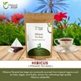 thumbnail image 5 of Hibiscus Tea Bags | Pyramid Tea Bags, Caffeine-Free, 100% Natural Ingredients, ECO Conscious Packaging | Herbal Tea for Relaxation | Rich Flavor, and Sustainable Enjoyment, 5 Oz (Pack of 50), 5 of 6