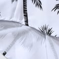 thumbnail image 5 of IWRICH Hawaiian Shirt Set for Men Short Sleeves Tropical Printed Shirts and Shorts 2 Piece Casual Button down Summer Beach Floral Outfits 18-White S, 5 of 7