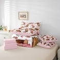 thumbnail image 6 of Manfei Cool Western Cowgirl 7-Piece Twin Bedding Sets,Boho Cowboy Boots Bedding Comforter Set,Pink Flower Blossom Sheet Sets For Girls Kids,Super Cozy Room Decor Reversible, 6 of 8