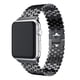 thumbnail image 1 of Negro Compatible con Correa Apple Watch 45 mm 44 mm 42 mm para Mujeres Hombres, Correa de Repuesto Ajustable de Acero Inoxidable para Apple Watch SE/iWatc, 1 of 4