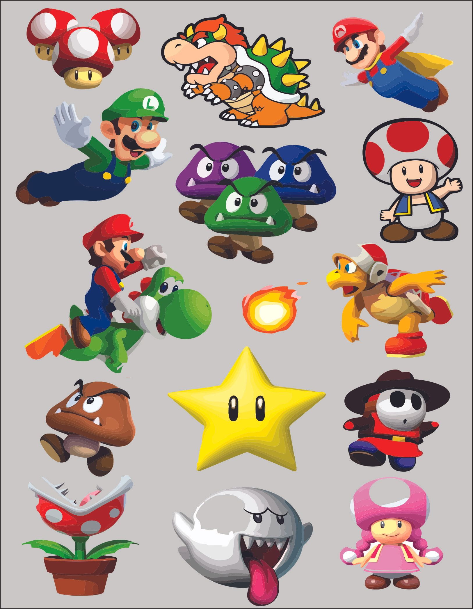 Authentic Merchandise Cheap Bargain Super Mario Bros Kids Removable 