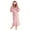 Pink, variant on 2025 Plush Robes for Women with Eye Mask Warm Fleece Hooded Bathrobe Super Soft Long Spa Robe with Pockets