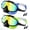 04-black Blue& Black Green, variant on Swim Goggles with Nose Cover, 2 Pack Wide View Diving Mask Anti-Fog UV No Leak Toddlers Swimming Goggles for Kids 3-15