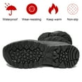 thumbnail image 4 of Botas de nieve para mujer, botines cálidos con cremallera lateral de invierno unisex, forro polar grueso, zapatos para caminar al aire libre impermeables y resistentes al frío, 4 of 5