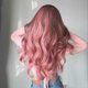 thumbnail image 4 of Synthetic Wig Pink Curly Wavy Wig Long Hairpiece, 4 of 5
