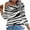 White, variant on Women Off Shoulder Tops Long Sleeve Zebra Pattern Graphic Print Blouses Loose Fitted Shirts Outdoor Everyday