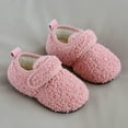 thumbnail image 4 of Rinsvye Winter Solid Versatile Plush Kids Tote Children Home Shoes Baby Slippers For Girls Size 5 Big Kids Cotton Slippers Girl Toddler Slipper Size 8 Indoor Non Slip Plush Toddler Home Sl, 4 of 4