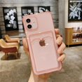 thumbnail image 1 of Funda de teléfono de silicona a prueba de golpes para iPhone 12 11 Pro 13 Xs Max Lens Protection en iPhone SE X Xr 6s 7 8 Plus Card Case Back Cover Tan Jianjun unisex, 1 of 2
