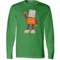thumbnail image 3 of Inktastic Cute Robot, Smiling Robot, Colorful Robot Long Sleeve T-Shirt, 3 of 5