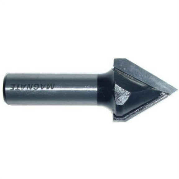 Magnate 717 V-Grooving Router Bit — 60 Degree; 1" Cutting Diameter; 1/2" Shank Diameter; 1-3/32" Cutting Length; 1-1/2" Shank Length