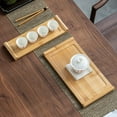 thumbnail image 3 of Bamboo Serving Tea Tray Book Scroll Japanese-Style Kung Fu Tea Table Rectangular Tea Accessories, 3 of 9