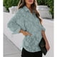 thumbnail image 2 of Lapel Long Sleeve Shirt, Charming Floral Print Women Casual Tops Light Elegant For Shopping For Vacation ANGGREK Otros, 2 of 6