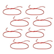 BAADE 8 Pcs Friendship Bracelets Red Color Bracelets Delicate Woven Bracelet Delicate Adjustable Rope Men and Women
