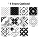 thumbnail image 5 of 6 unid/set autoadhesivo Retro azulejos pegatinas impermeable PVC extraíble pegatinas de pared calcomanías DIY fondos de pantalla para, 5 of 7