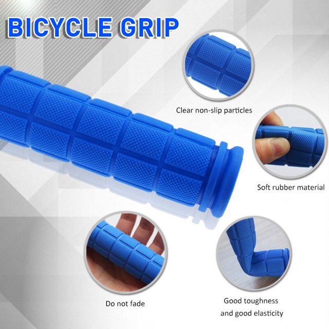 2PCS Bike Bike Grips Rubber Bike Handlebar Grips Bmx Mtb Ciclismo Grips Accesorios para bicicletas Antideslizante Bike Grip Cover Parts,blue Auspicious ShuxiuWang 8390606601308