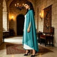 thumbnail image 4 of Chiffon Cape Poncho For Women, Teen Sheer Mesh Party Long Shawl Wrap, Halloween Capelet Bridal Evening Dress Cover Up, 4 of 7