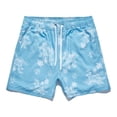 thumbnail image 1 of Pantalones cortos de baño para hombre, forro de malla con cordón elástico, bolsillo lateral, traje de baño de secado rápido para hombre, para fiesta, playa, surf, 1 of 6
