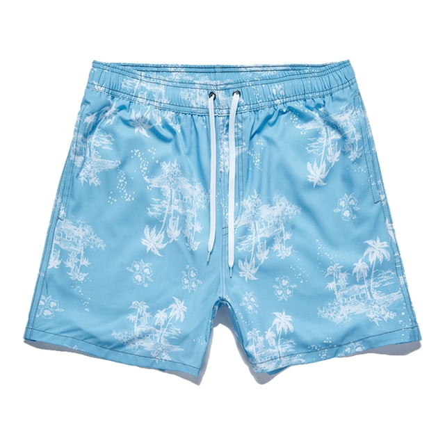 Pantalones cortos de baño para hombre, forro de malla con cordón elástico, bolsillo lateral, traje de baño de secado rápido para hombre, para fiesta, playa, surf