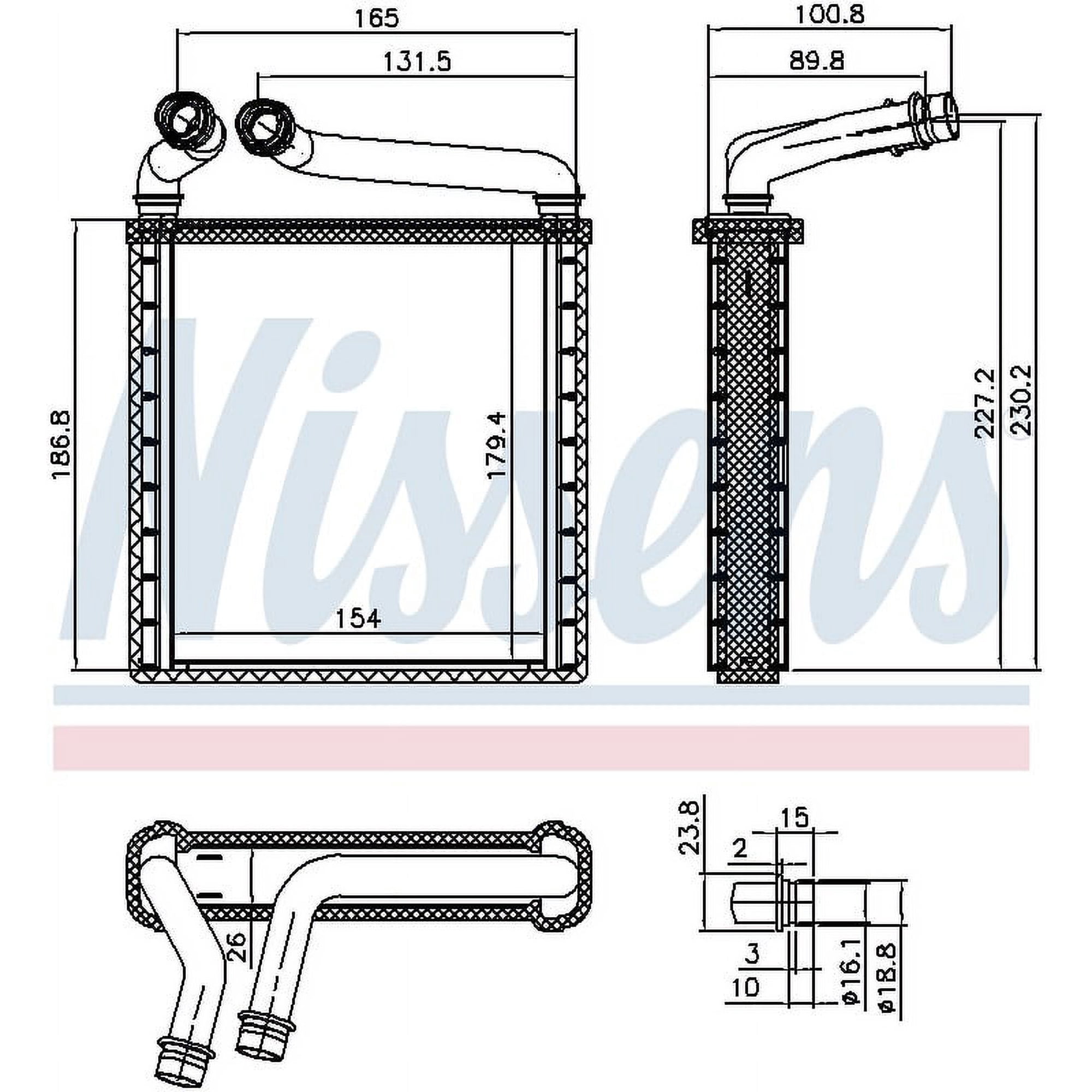 Nissens 73979 HVAC Heater Core