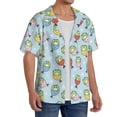 thumbnail image 2 of Kdxio Men's Hawaiian Shirt for Men Short Sleeve Shirt Frog In Mermaid Summer Casual Holiday Beach Button Down T-Shirts, 2 of 5