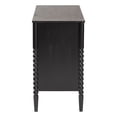 thumbnail image 4 of Baxton Studio Lucera Mid-Century Black Bobbin Wood 6-Drawer Dresser, 4 of 6