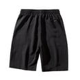 thumbnail image 6 of Ierhent Men Short Mens Casual Cargo Shorts - Cotton Drawstring Stretch Summer Beach Shorts Twill Chino Short Black,3XL, 6 of 7