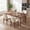 Beige, variant on 19.7" W Faux Leather Dining Chairs Set of 2, Modern Upholstered Kitchen Chairs with Solid Wood Legs, Easy Clean, Beige