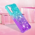 thumbnail image 7 of Compatible with Samsung Galaxy A14 5G Case Glitter Liquid Galaxy A14 5G Case for Girls Women Shiny Flowing Love Heart Clear Shockproof Case for Samsung A14 5G Liquid Blue Gradient, 7 of 7