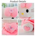thumbnail image 4 of Pink Hello Kitty Plush Toys Kawaii Soft Stuffed Doll Cute Plushie Toys Birthday Gifts For Kids Girls, 4 of 5