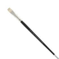 Creative Mark Pro Stroke Premium White Chungking Hog Bristle Artist Paint Brush - Bright # 8 - Natural Bristle Brush w/ Great Control Suitable for Oils, Watercolors, Acrylics, Alkyds, Caseins