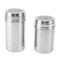 thumbnail image 2 of Salero y pimentero de metal, juego de salero y pimentero de acero inoxidable 304, receptor dispensador de condimentos con orificios de vertido Ajustables, para cocina,, 2 of 7