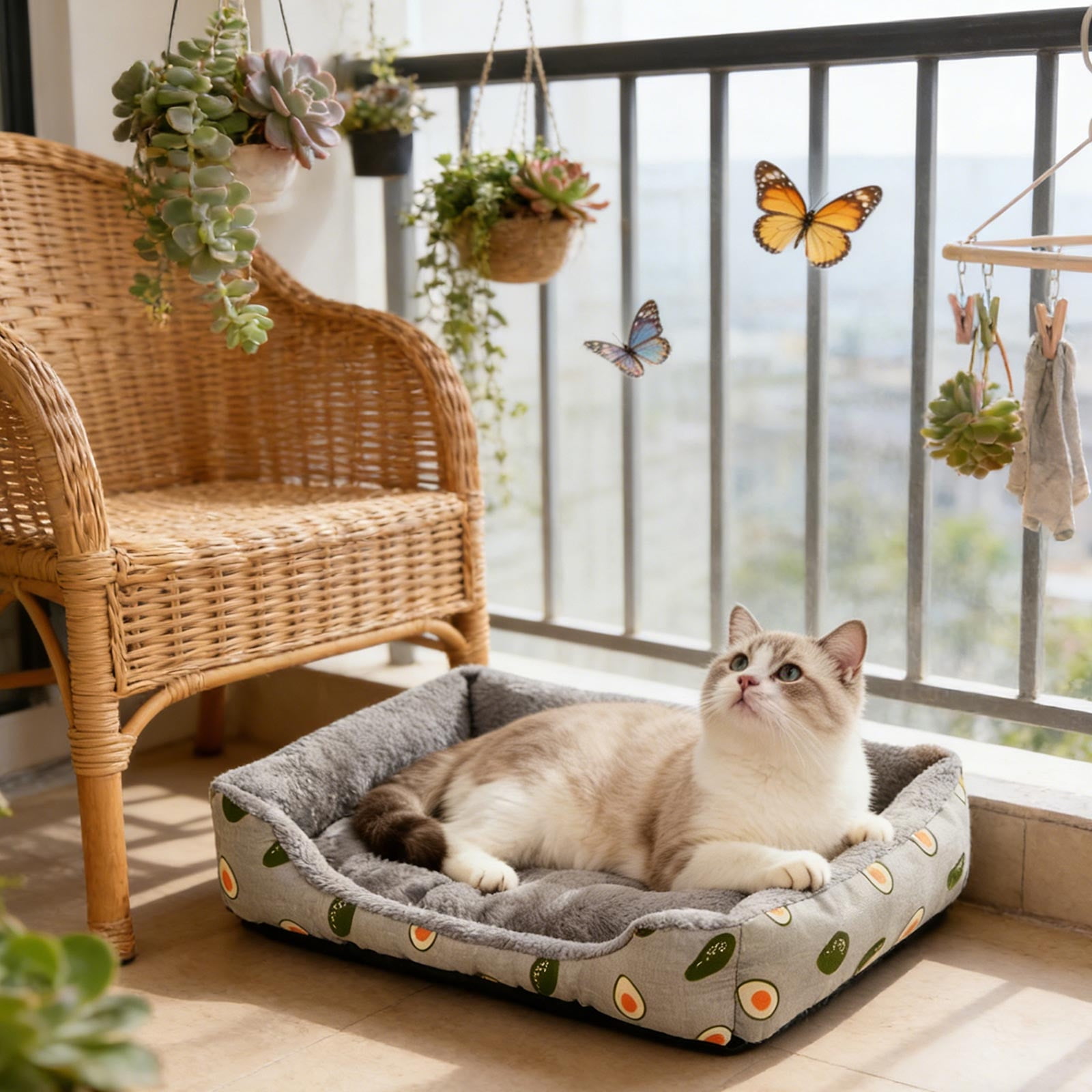 Specollect 4 Pcs Winter-Warm Pet Bed All-Season Dog Cat Bed, Soft Arctic Velvet Plush, Skidproof & Waterproof Base, Cozy Support for Small Large Pets Indoor Use
