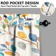 thumbnail image 2 of Colorful Small Leaves Kitchen Curtains and Valances Set-3 Piece Kitchen Curtains Sets with Valance for Windows Rod Pocket Machine Washable Kitchen Decor(54"x18"+2x27.5"x24"), 2 of 5